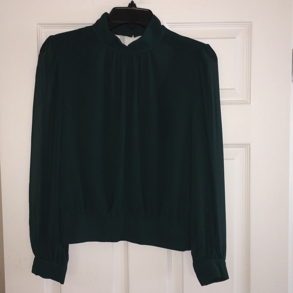 1. State Dark Green Blouse